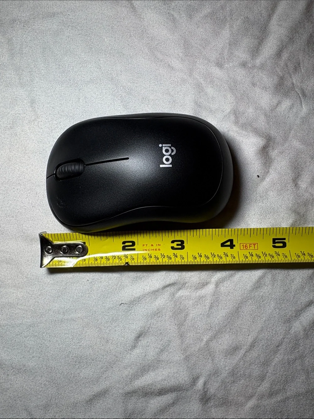 Logitech Black Wireless Mouse - Compact Portable Design